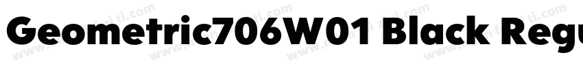 Geometric706W01 Black Regular字体转换